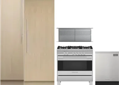 5 Piece Package Includes Refrigerator, Freezer, Range, Hood And Dishwasher